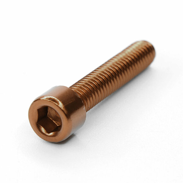 KustomCaps Colored Headset Cap Bolt (Mocha / Brown)