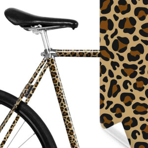 MOOXIBIKE Fahrradfolie Leopard