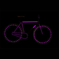 RydeSafe Reflective Bike Decals Modular SMALL (Lila / Violett)