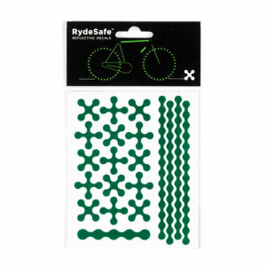 RydeSafe Reflective Bike Decals Modular SMALL (Grün)