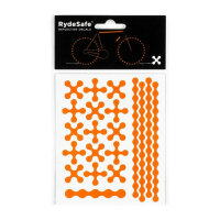 RydeSafe Reflective Bike Decals Modular SMALL (Orange)