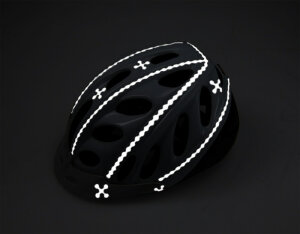 RydeSafe Reflective Bike Decals Modular SMALL (Silver / White)