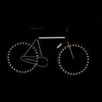 RydeSafe Reflective Bike Decals Modular SMALL (Silver / White)