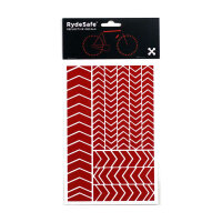 RydeSafe Reflective Stickers Chevron LARGE (Red)