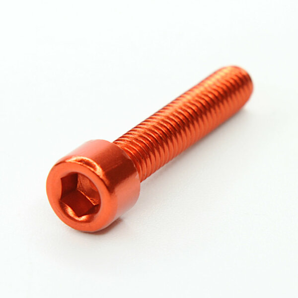 KustomCaps Colored Headset Cap Bolt (Orange)