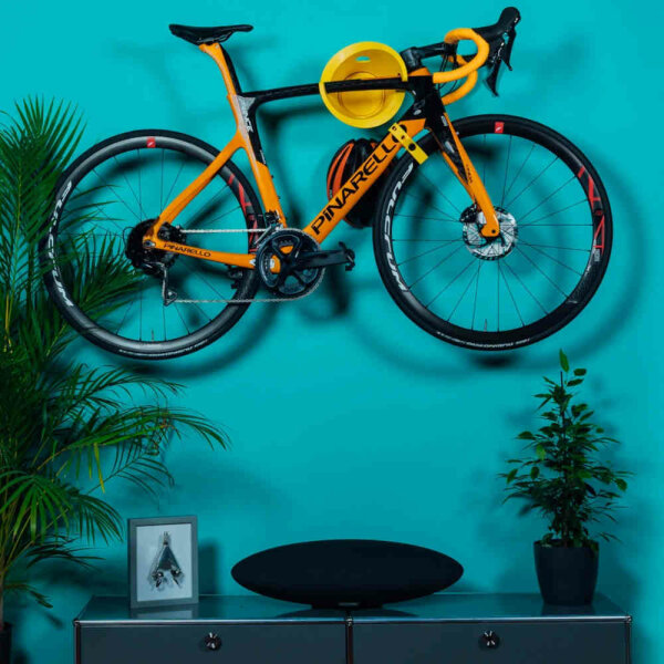 Fahrradhalterung - Schwarz / Orange - Wandhalterung Fahrrad - Wandhalt