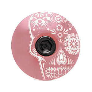 KustomCaps Headset Cap Sugar Skull (Pink)