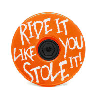 KustomCaps Ahead Steuersatz Kappe Ride it like you stole it (Orange)