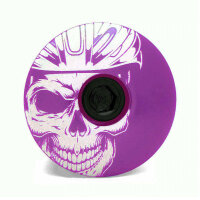 KustomCaps Headset Cap Cycling Skull (Purple)